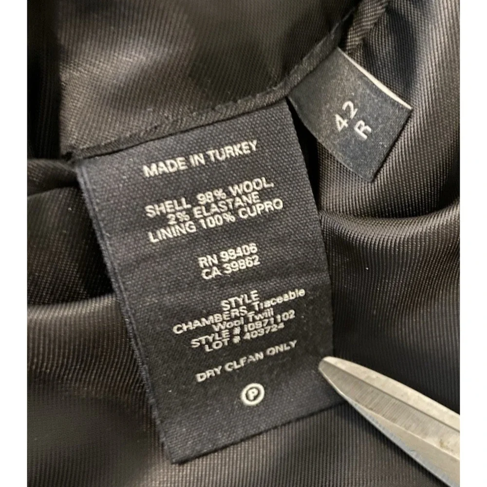 Theory Traceable‎ Wool Twill Sport Coat Jacket Mens 42R Green 2 Button